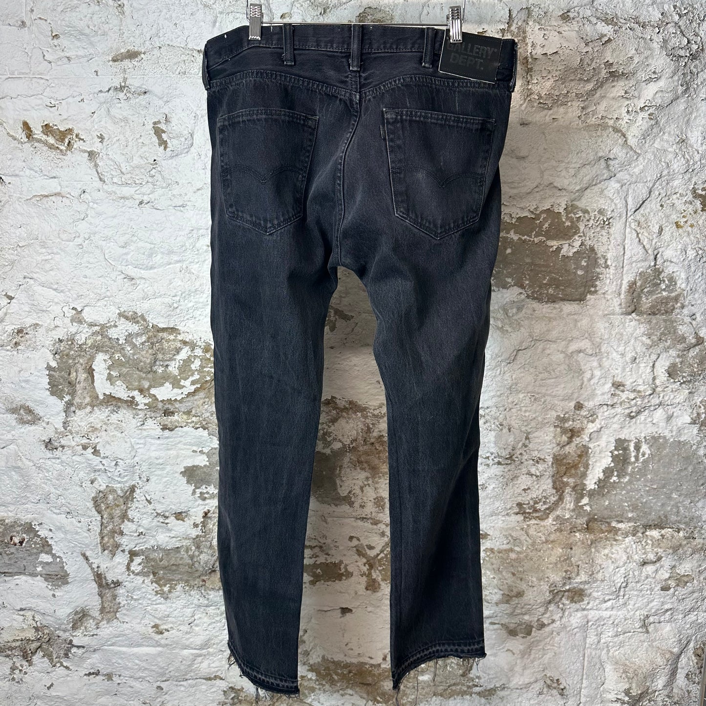 Gallery Department Side Zipper Black Denim Jeans Sz 36