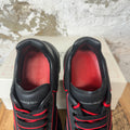 Alexander Mcqueen Black Red Nappa Joey Sneaker Sz 10.5 (43.5)