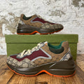 Gucci Rython Multicolor Brown Sneaker Sz 5 (37)