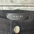 Amiri Knee Rip Black Denim Jeans Sz 31