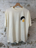 Rhude Black Moon T-shirt Cream Sz S