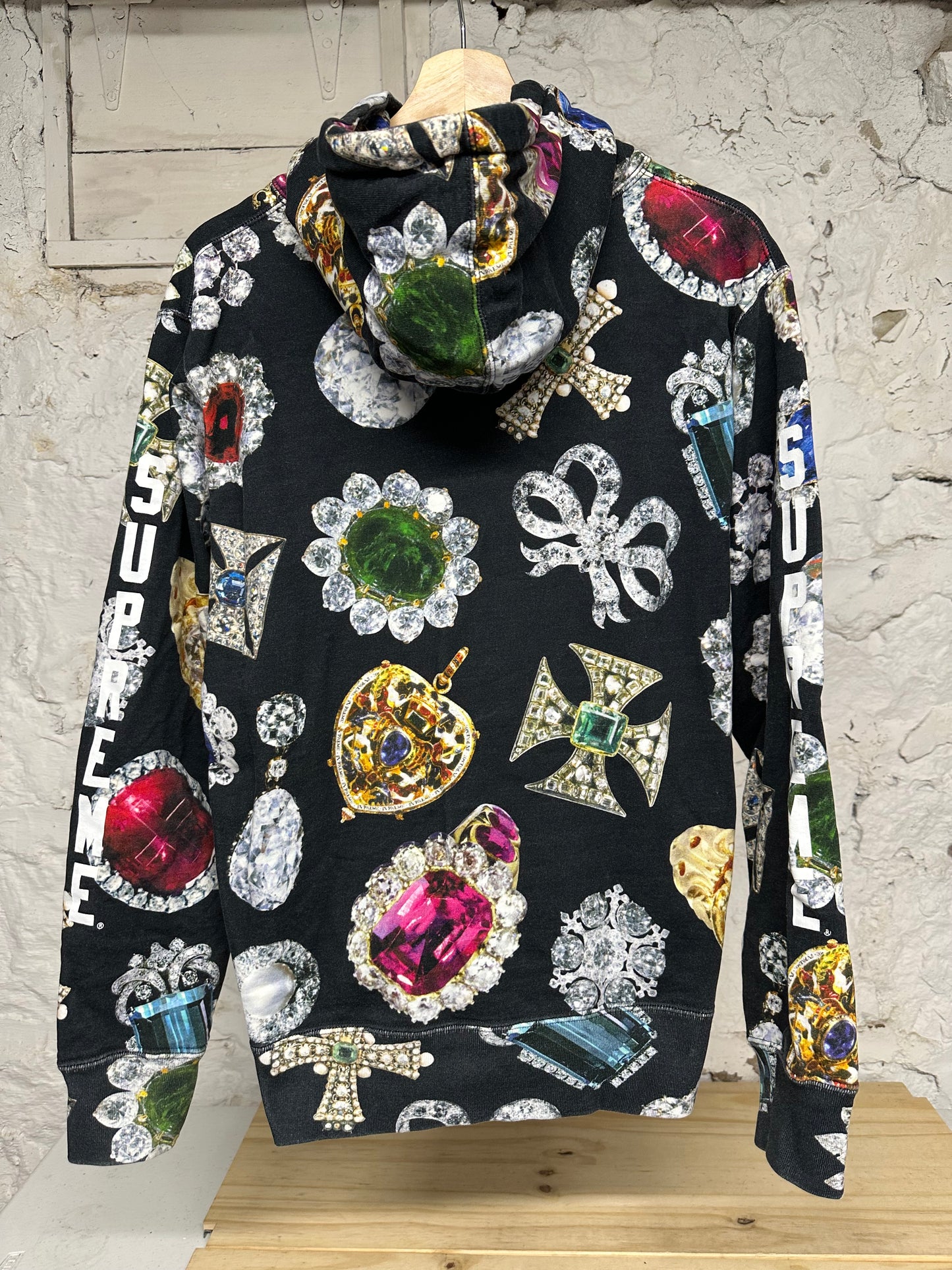 Supreme Jewel Black Hoodie Sz M