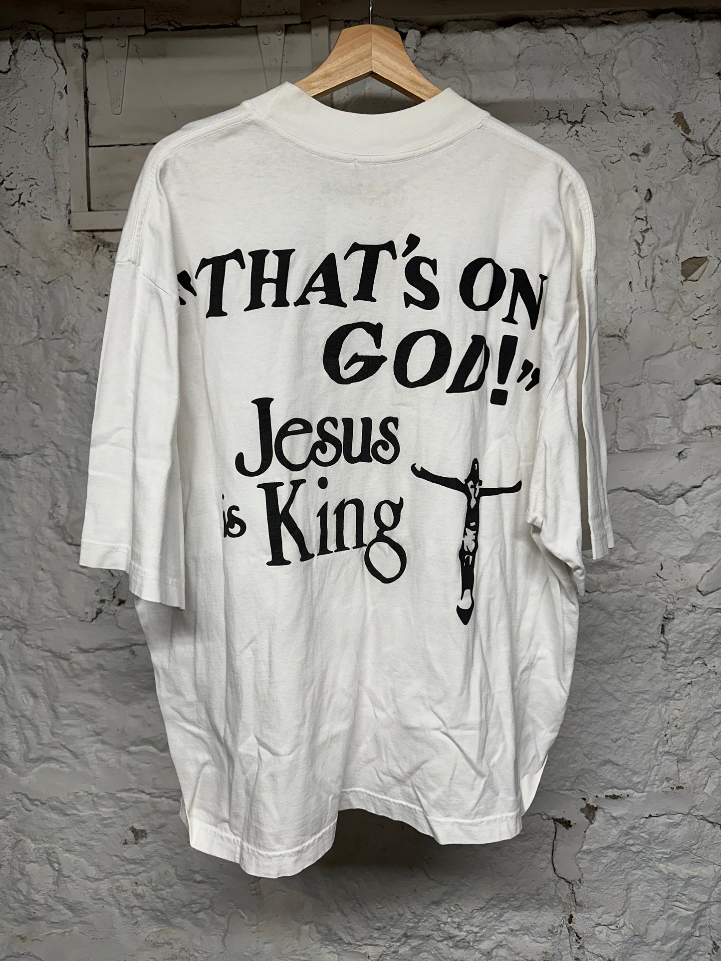 Kanye West CPFM Jesus Is King White T-Shirt Sz XL