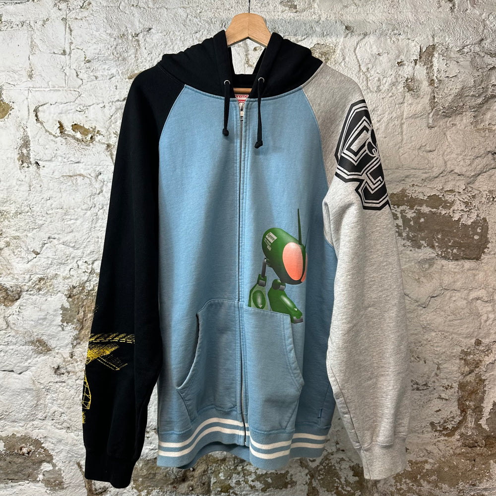 Supreme Junya Watanabe Zip Up Hoodie Blue Sz XL