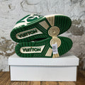 Louis Vuitton Green White Skate Sneaker Sz 8.5 (7LV)