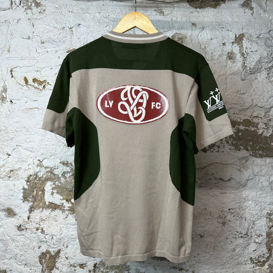 Louis Vuitton Intarsia Lovers T-shirt Tan Green Sz S