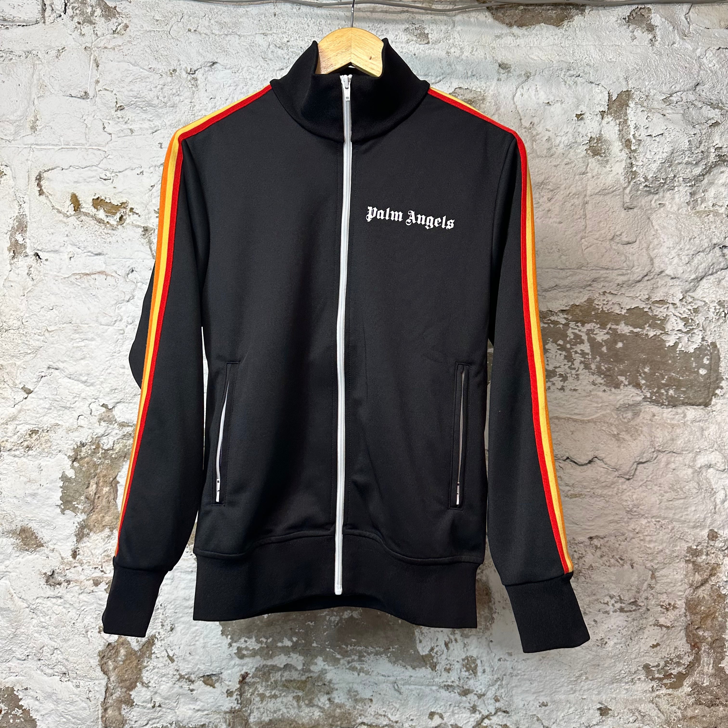 Palm Angels Rainbow Black Track Jacket Sz M