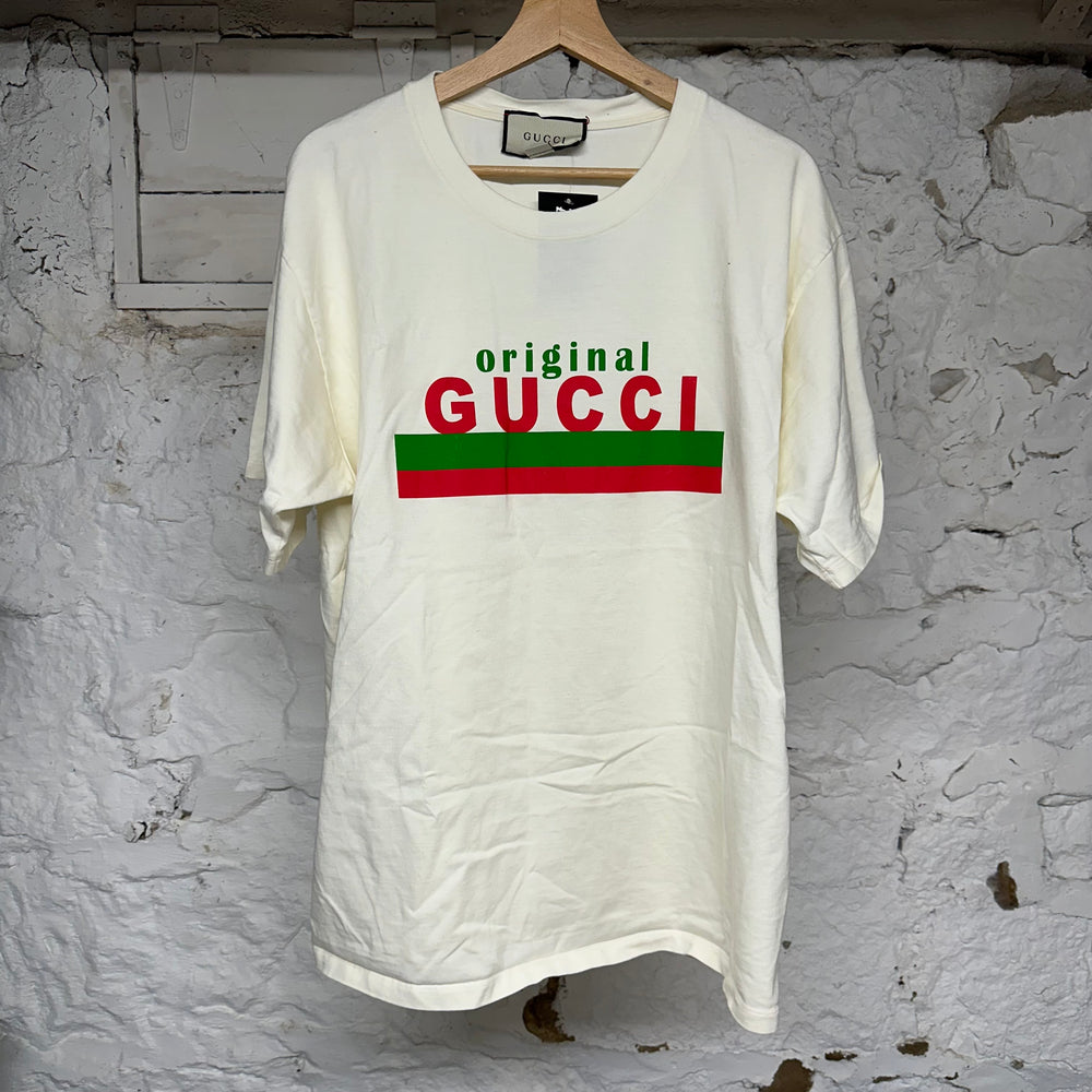 Gucci Original Cream T-Shirt Sz XL