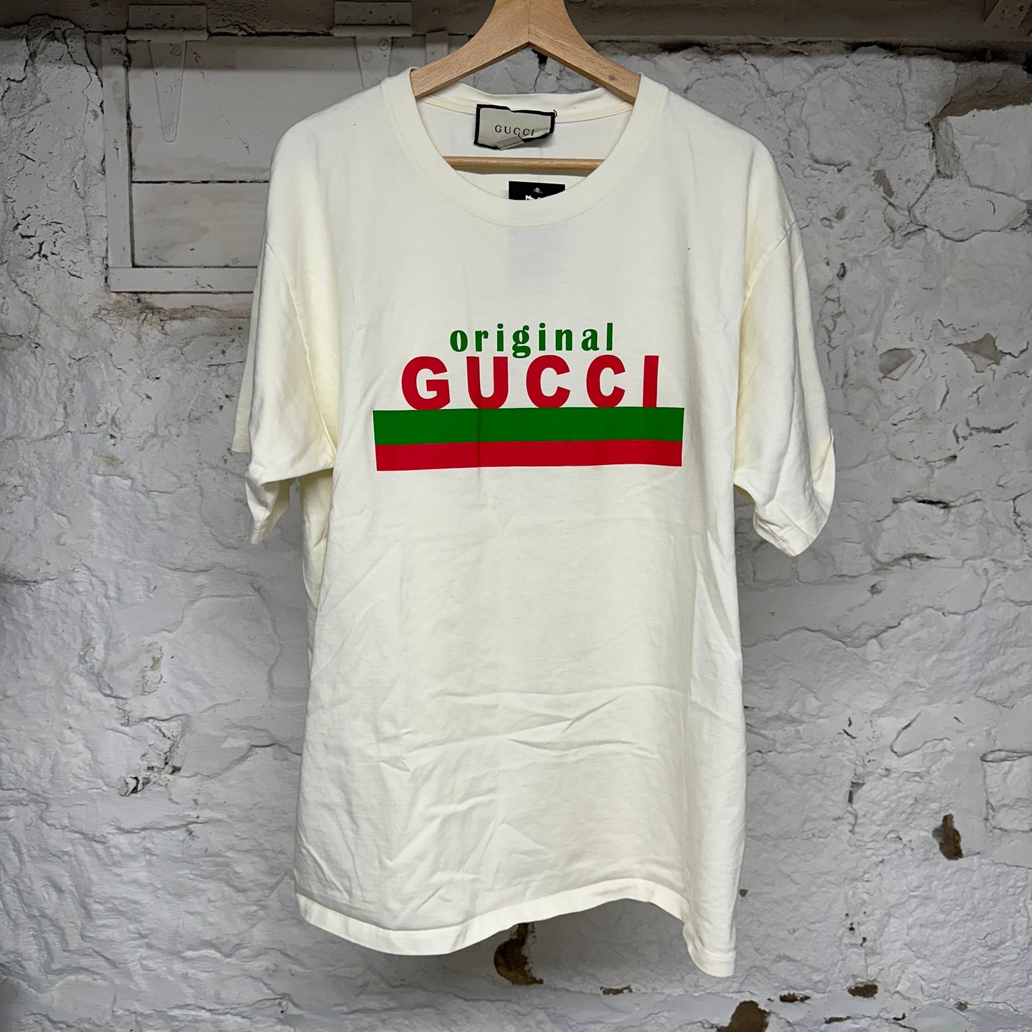 Gucci Original Cream T-Shirt Sz XL
