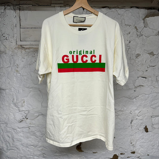 Gucci Original Cream T-Shirt Sz XL