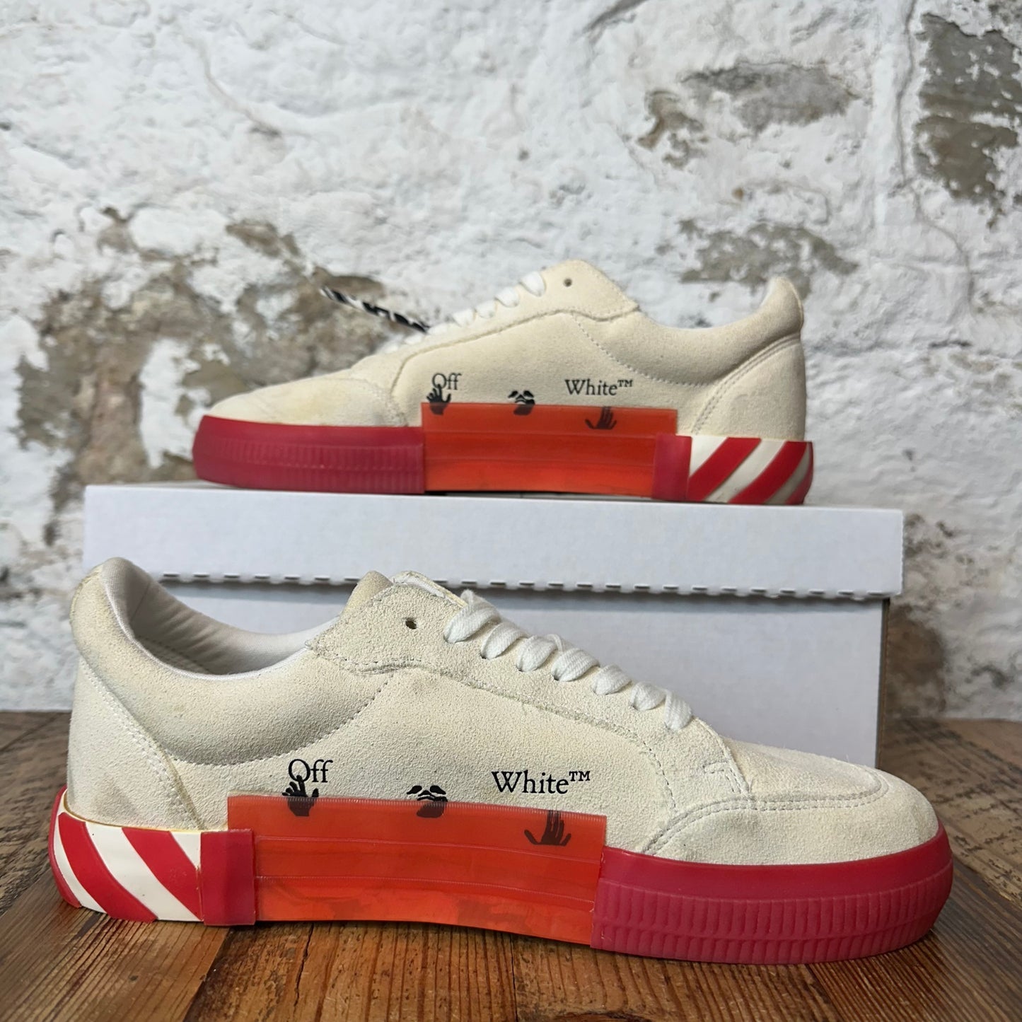 Off-White Tan Red Vulc Sneaker Sz 10 (43)