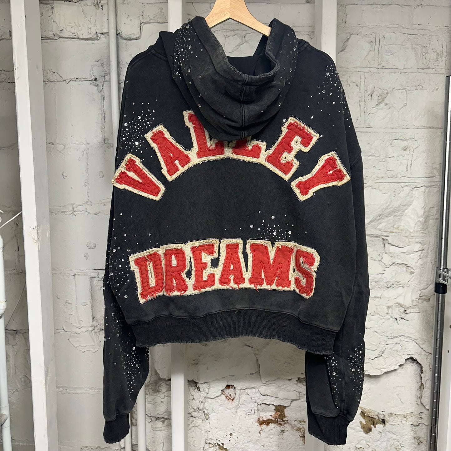 Vale Cluster Black Zip Up Hoodie Sz L