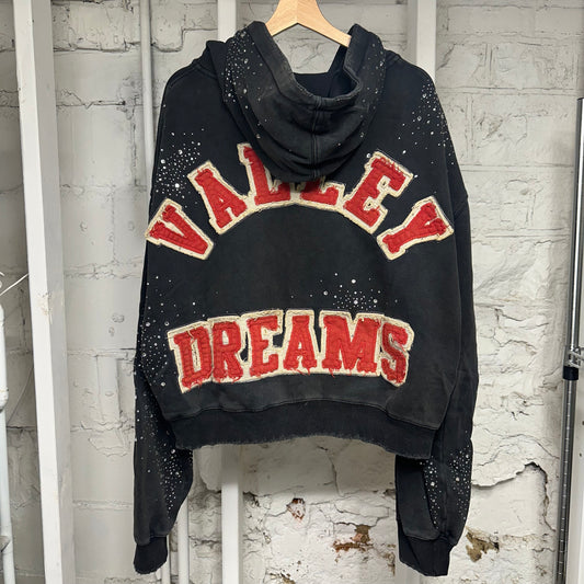 Vale Cluster Black Zip Up Hoodie Sz L