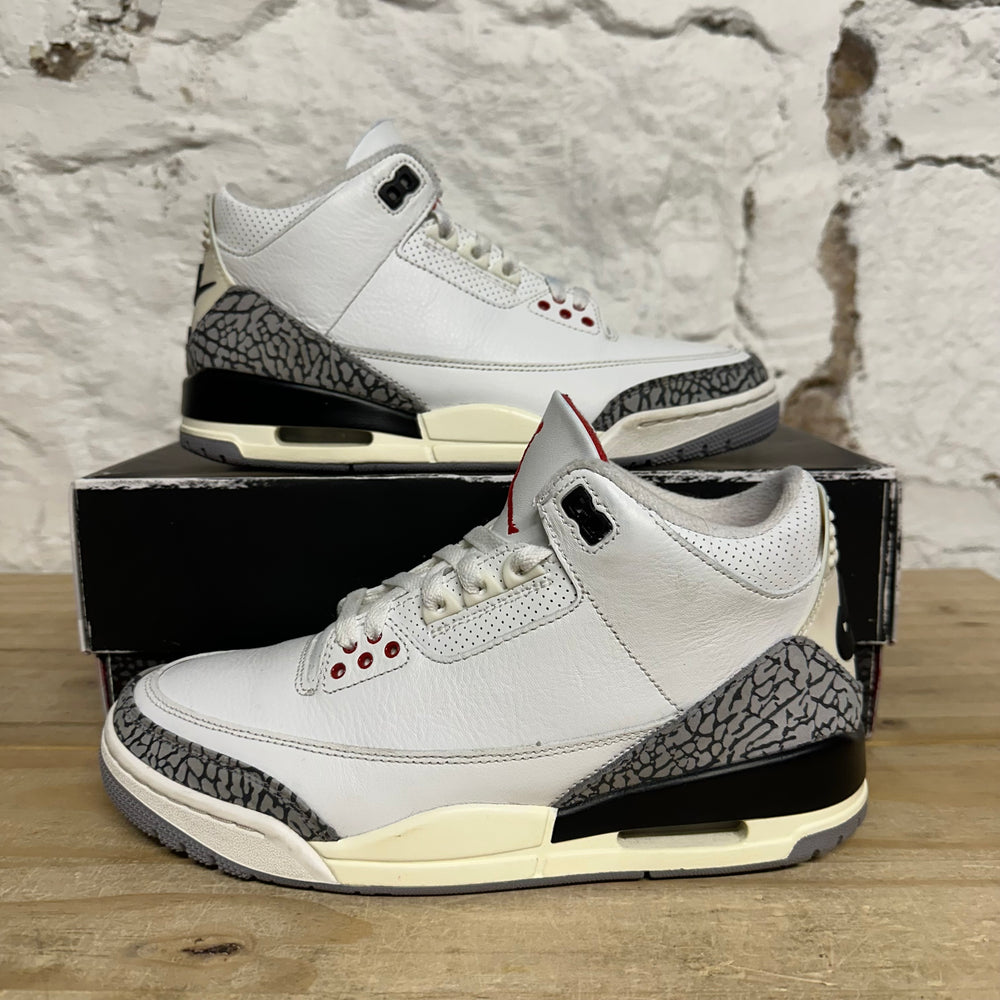 Air Jordan 3 White Cement Reimagined Sz 8