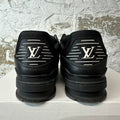 Louis Vuitton Triple Black Trainer Sneaker Sz 8.5 (7LV)