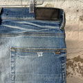 Amiri MX1 Sky Blue Cream Blue Denim Jeans Sz 33