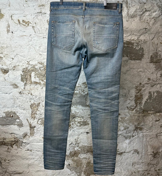 Amiri MX1 Blue Tie Dye Blue Denim Jeans Sz 36