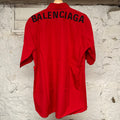 Balenciaga Red Button Up Shirt Sz XL