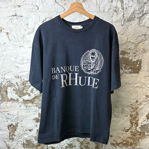 Rhude Bank T-shirt Black Sz M