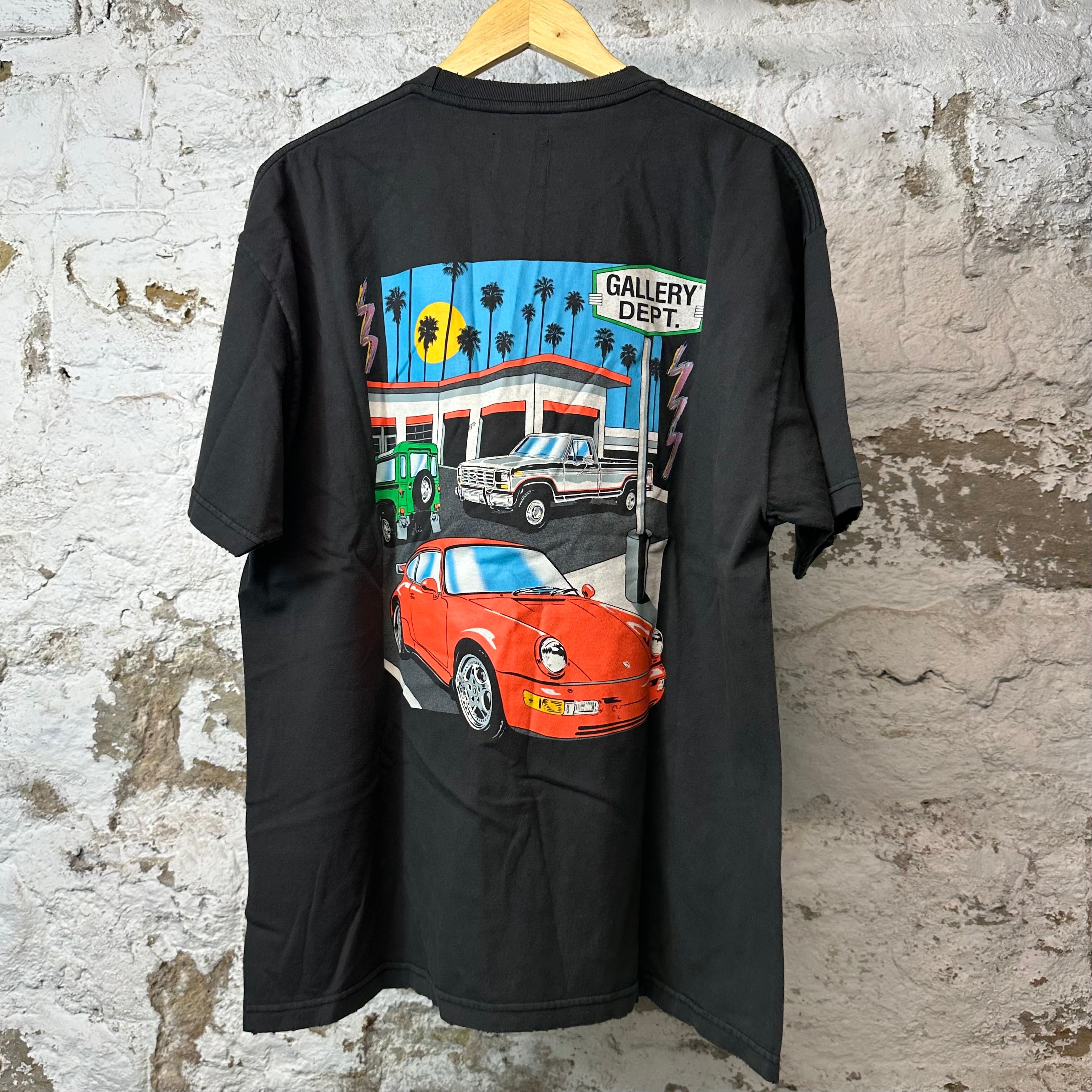 西*様 GALLERY DEPT. Gallery Department Drivethrough Brown T-Shirt – The Gallery Online