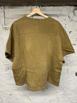 Yeezy Gap Fleece Back Yoke Tan T-Shirt Sz XXS