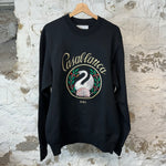 Casablanca Paris Swan Crewneck Black Sz M