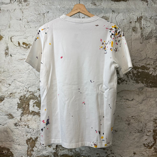 Dior Paint Splatter White T-Shirt Sz XS