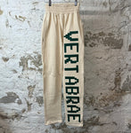 Vertabrae Green Spell Cream Sweatpants Sz S