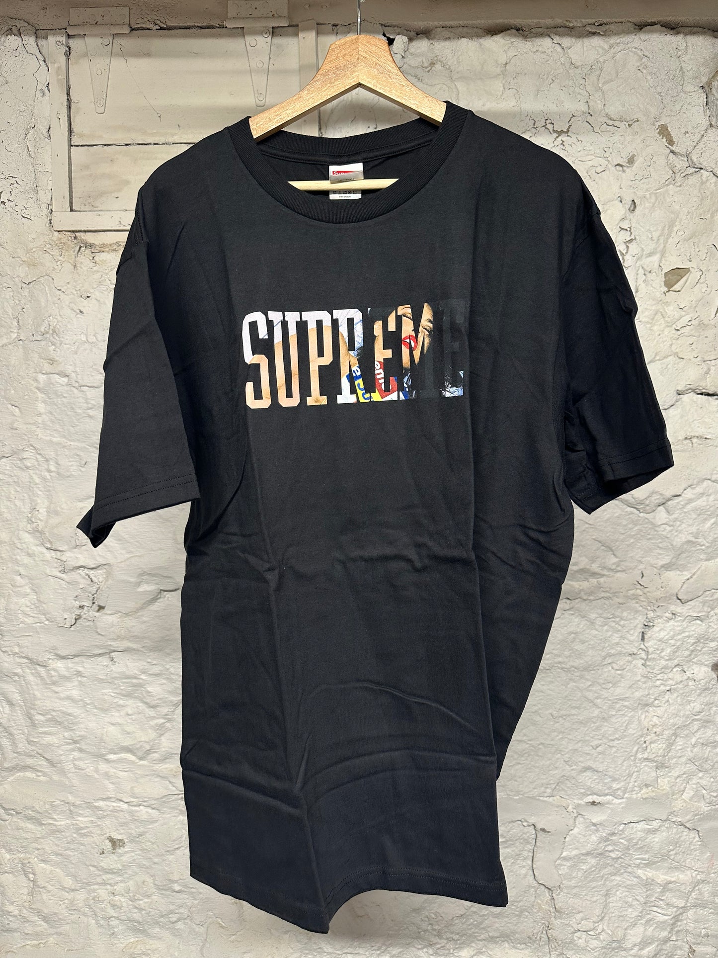 Supreme Collegiate Logo Black T-Shirt Sz XL DS