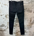 Amiri MX1 Cracked Blue Black Denim Jeans Sz 36