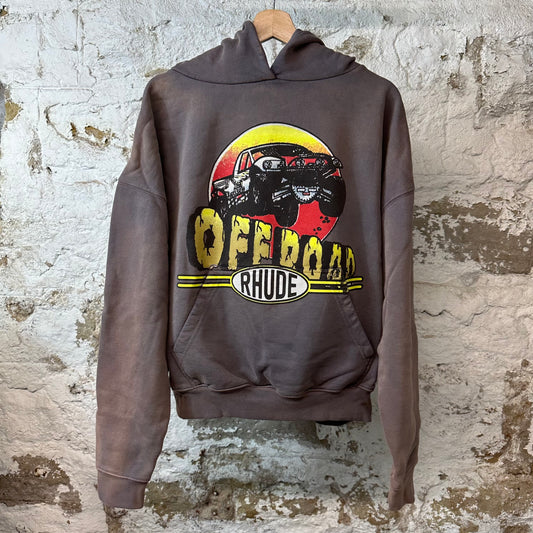 Rhude Off Road Vintage Gray Hoodie