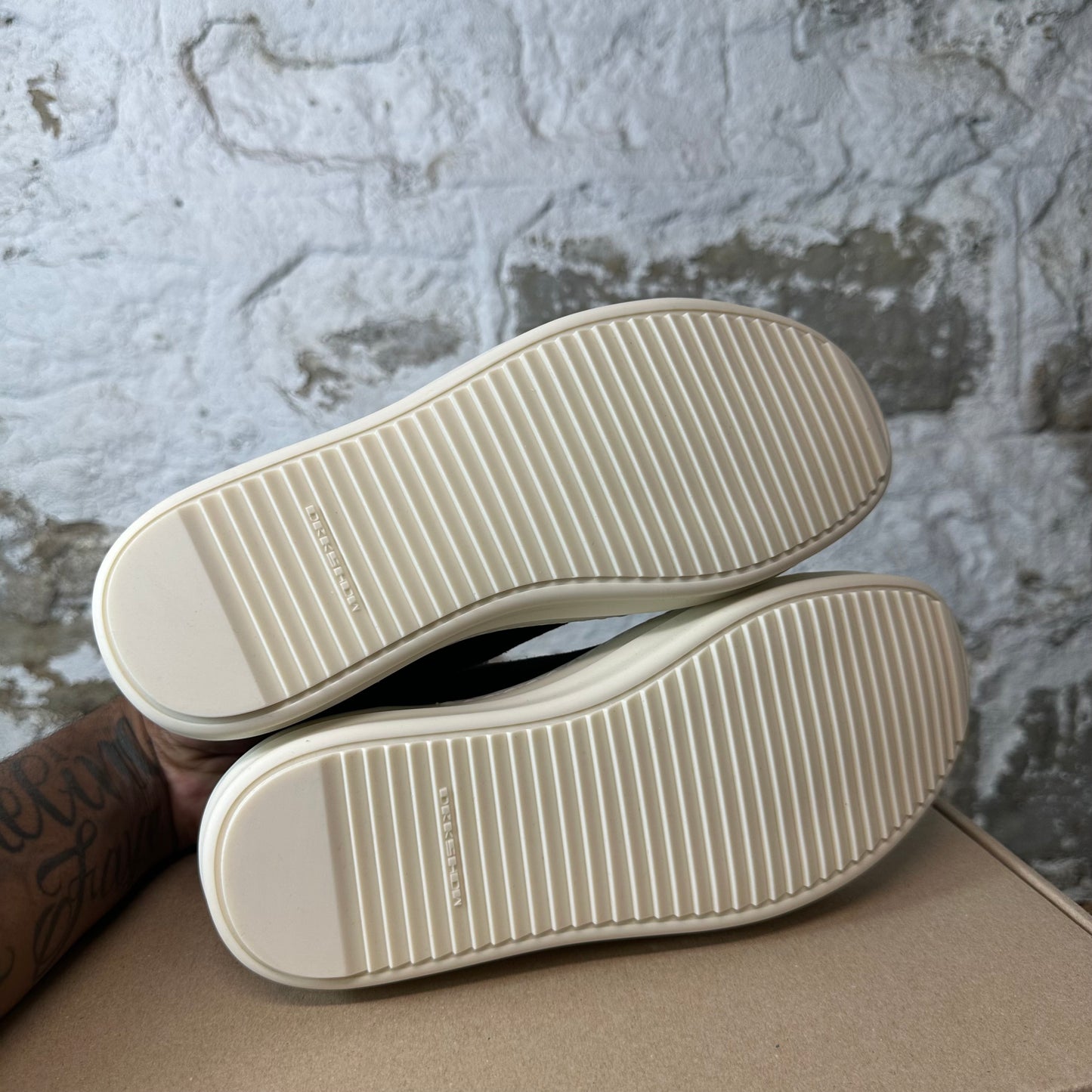 Rick Owens DRKSHDW Vintage Black Milk Sneaker DS
