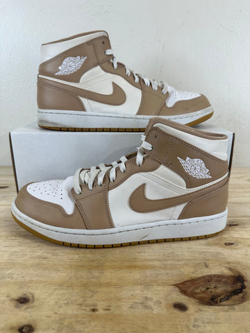 Air Jordan 1 Mid Tan Gum Sz 12