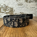 Dior Navy Beige Oblique Belt Sz (100)