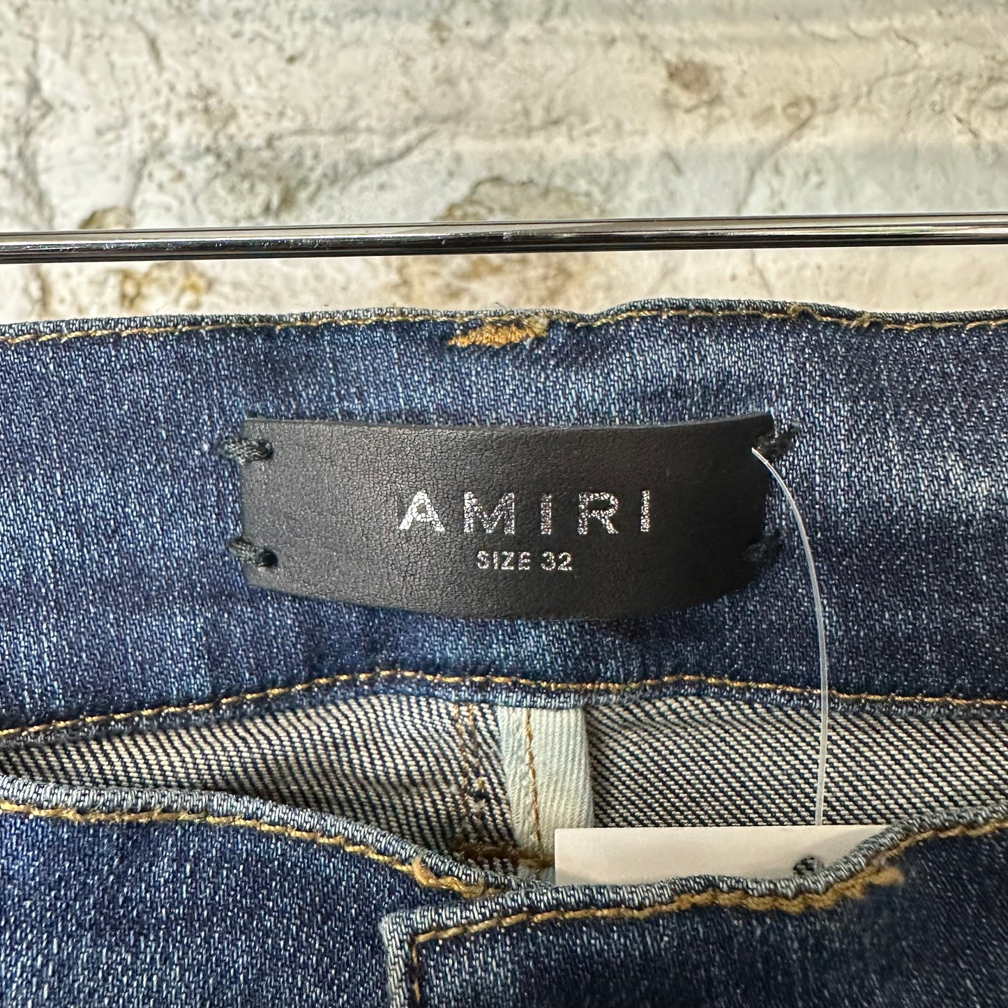Amiri Plain Dark Blue Denim Jeans Sz 32