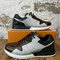 Louis Vuitton Black White Brown Monogram Runaway Sneaker Sz 8 (6.5LV)