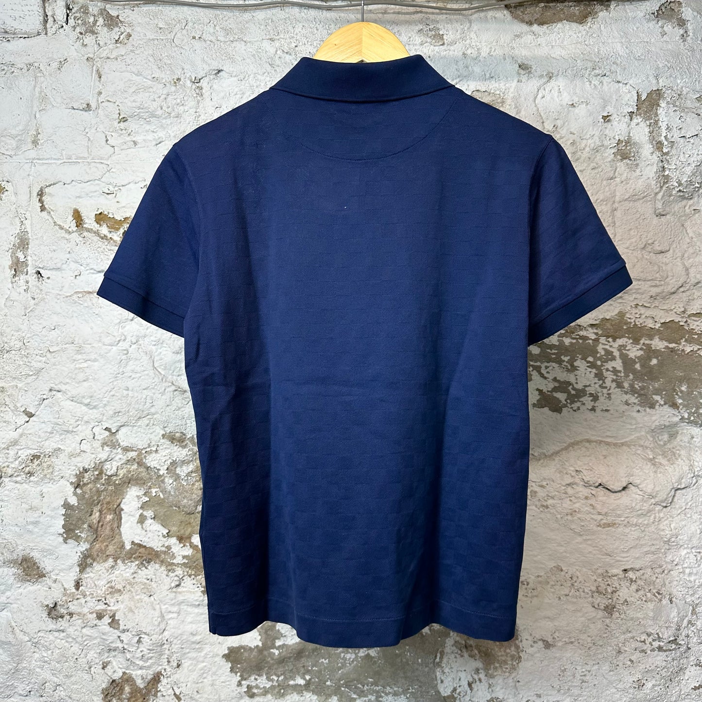 Louis Vuitton Damier Pocket Polo Shirt Navy Blue Sz S
