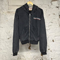 Vale Sport Division Black Zip Up Hoodie Sz S
