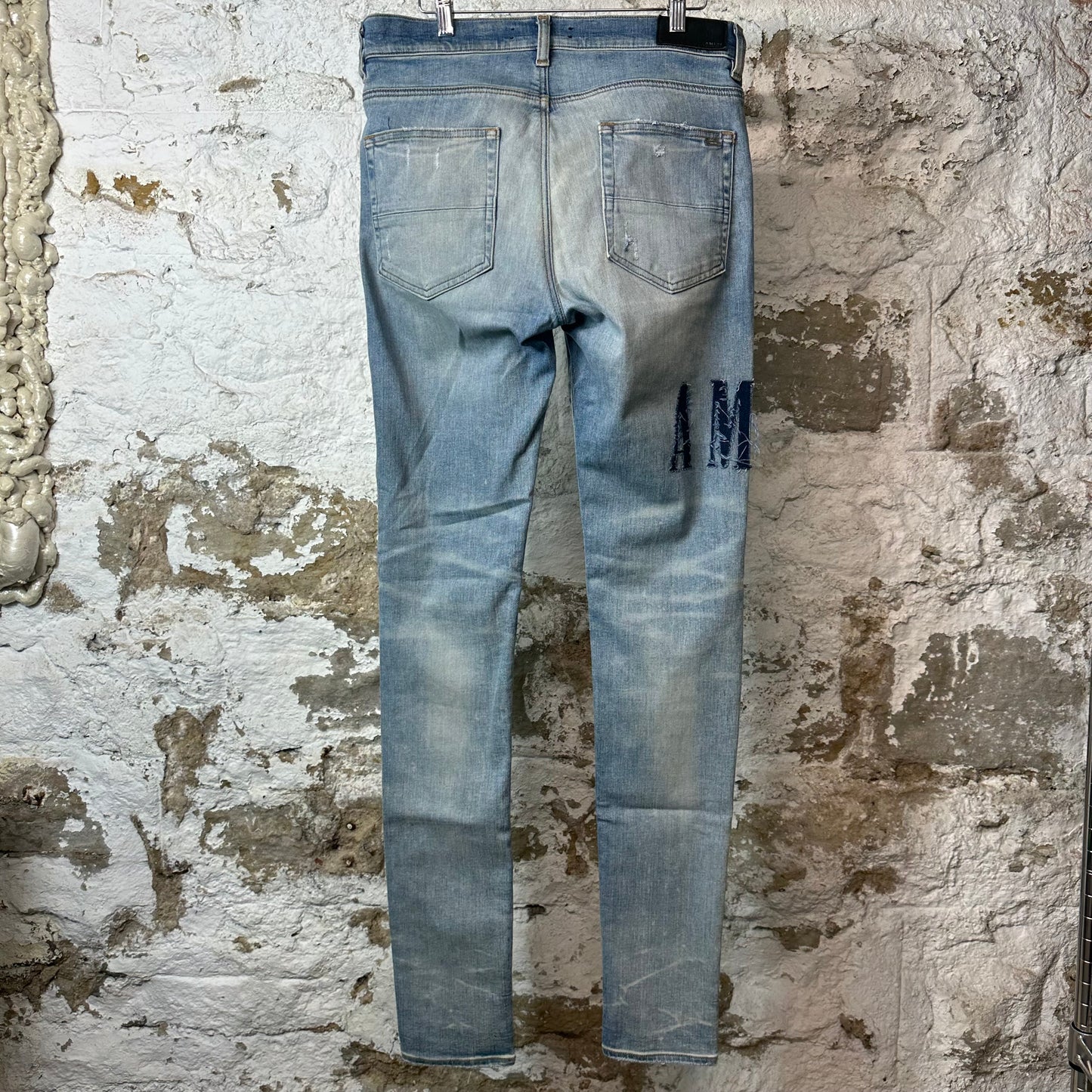 Amiri MX1 Denim Spell Blue Denim Jeans Sz 32
