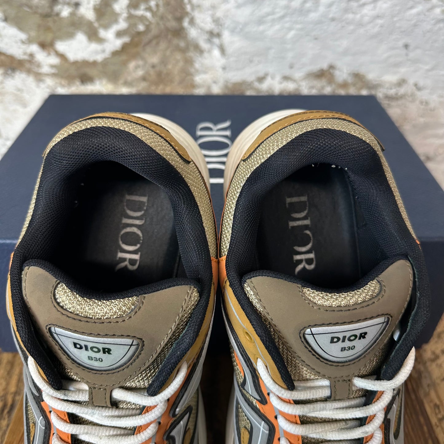 Dior B30 Brown Orange Grey Sneaker Sz 9 (42)