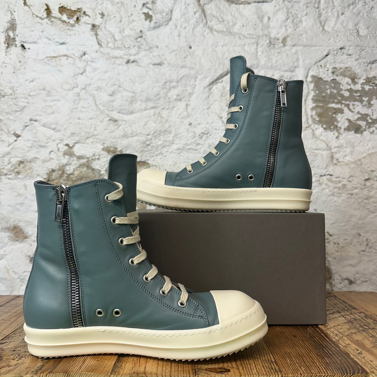 Rick Owens High Mouthwash Milk Sneaker Sz 7 (40