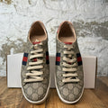 Gucci Beige GG Monogram Ace Sneaker Sz 6.5 (39.5)