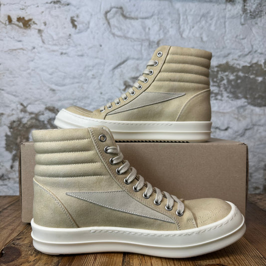 Rick Owens High Parchment Milk Sneaker Sz 7 (40)