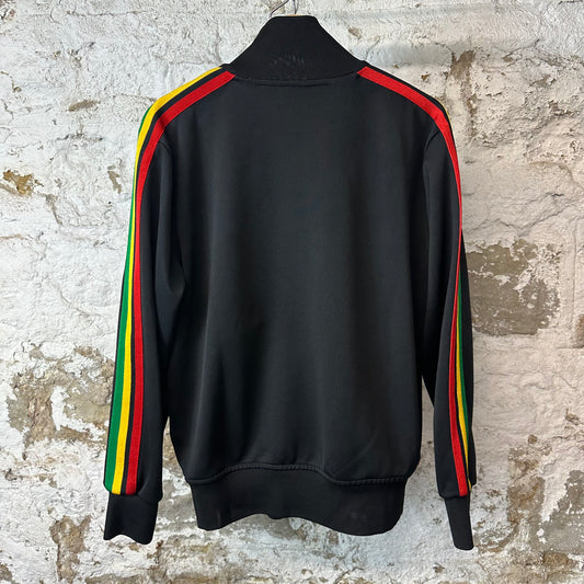 Palm Angels Rainbow Black Track Jacket Sz L