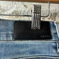 Amiri Teal Bones Blue Denim Jeans Sz 32