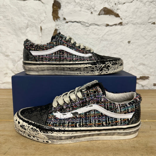 Vans Premium Old Skool Charms Black Grey Sz 8.5