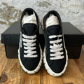 Prada Double Wheel Platform Black White Sneaker Sz 5 (37)