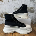 Alexander McQueen Black White Tread Boot Sz 9.5 (42.5)