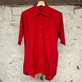 Balenciaga Red Button Up Shirt Sz XL