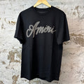 Amiri Checkered Spell T-shirt Black Sz M